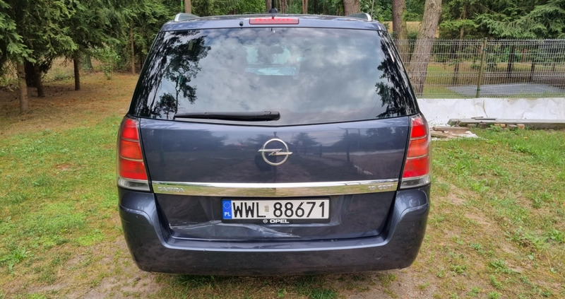 Opel Zafira cena 8300 przebieg: 286000, rok produkcji 2007 z Ząbki małe 191